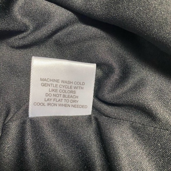 MODCLOTH Black & Gray Chevron Print V Neck Belted Dress Size Extra Small - Picture 10 of 10